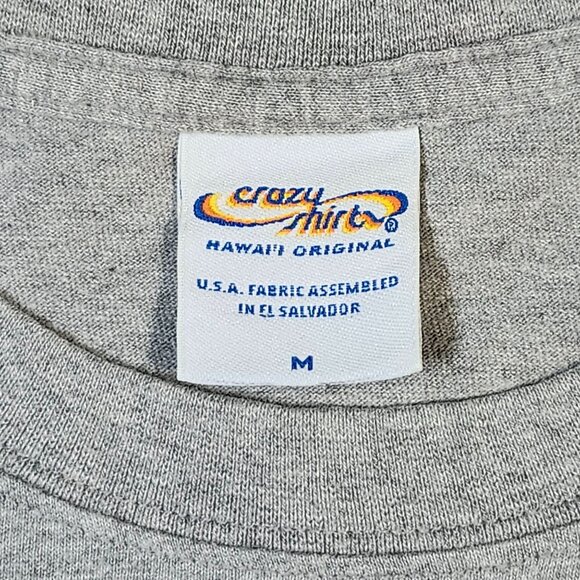 Crazy Shirts Hawaii Surf Club North Shore Experience Gray T-Shirt Medium - Picture 10 of 11